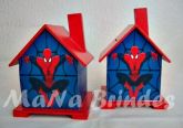 Casinha Cofre em MDF do Homem Aranha