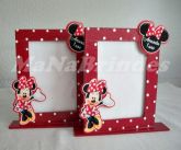 Porta Retrato Simples em MDF da Minnie Vermelha