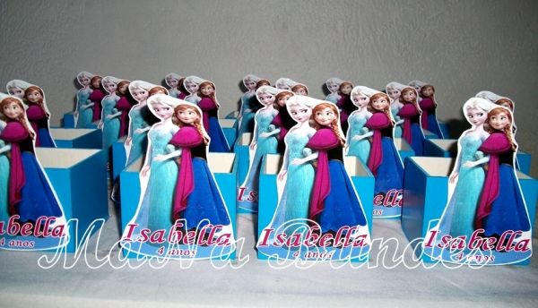 Centro de Mesa em MDF da Frozen