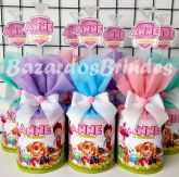 Centro de Mesa Patrulha Canina Rosa