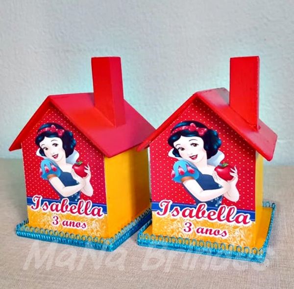 Casinha Cofre em MDF da  Branca de Neve