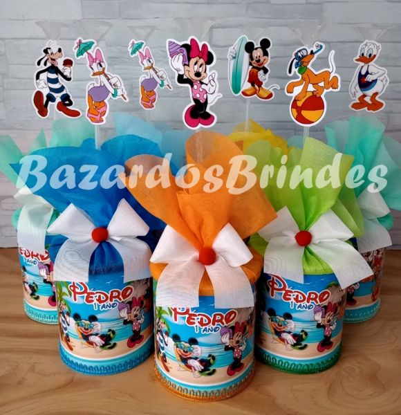 Centro de Mesa Mickey na Praia