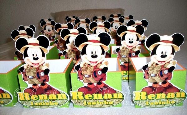 Centro de Mesa em MDF do Mickey