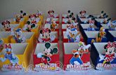 Centro de Mesa em MDF da Turma do Mickey